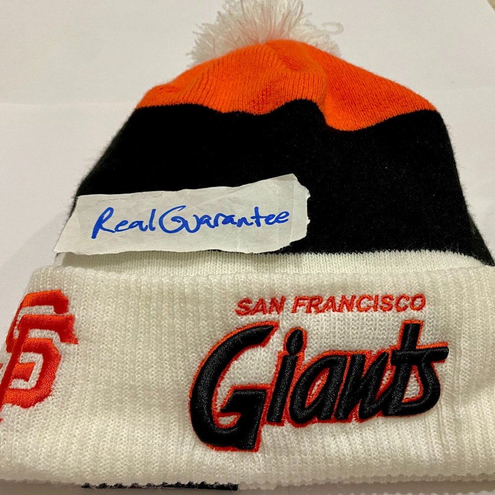 RARE New Era San Francisco Giants Scripter Script Winter Sport Knit Beanie Hat
